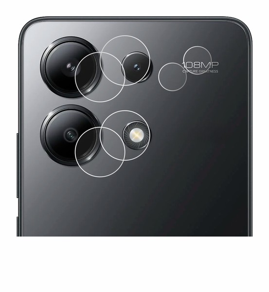 2X Displayschutz Folie FüR Xiaomi Redmi Note 13 4G (Nur Kameraschutz) Schutz-image