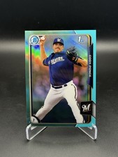 2015 Bowman Draft Chrome Sky Blue Refractor Cody Ponce #47 - KBO MVP - BLUEJAYS