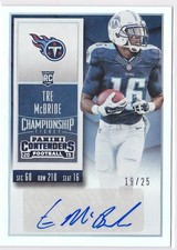 2015 Tre McBride Contenders Championship Ticket Auto  RC 19/25 #153 (A2528)