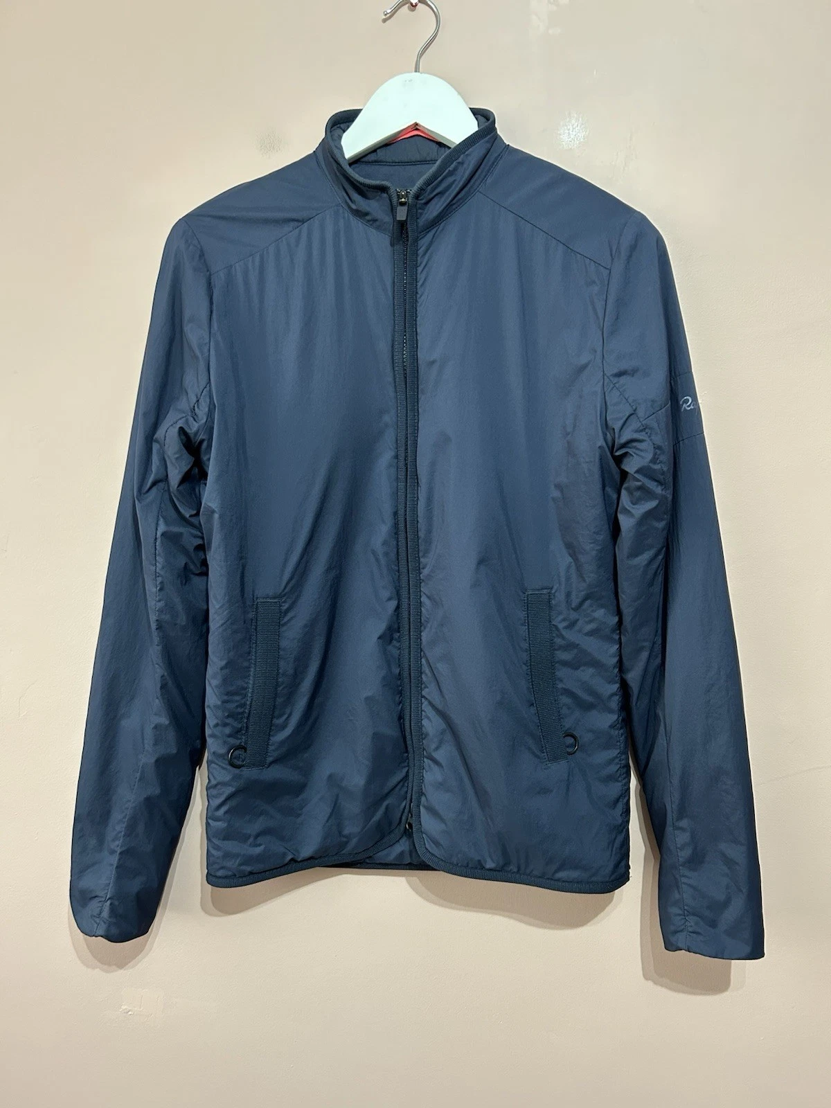 Rapha Men’s Jacket Size XS Lightweight Transfer Navy Blue Insulated Cycling