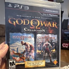 God of War Collection PS3 HD Remastered PSN Trophies M Action Adventure