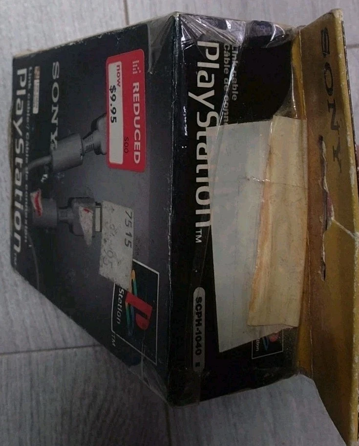 SONY PLAYSTATION 1 PS1 OFFICIAL GENUINE CONSOLE SYSTEM LINK UP CABLE SCPH-1040 e