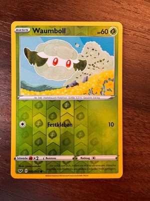Waumboll 005/202 REVERSE HOLO Pokemon Schwert und Schild Karte Deutsch