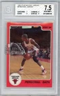 Michael Jordan 1986-87 Star Basketball Personal Data Rookie Card #9 BGS 7.5