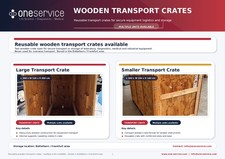 Produktbild - Grosse Transport Kisten - Holz wiederverwenbar mit Tür