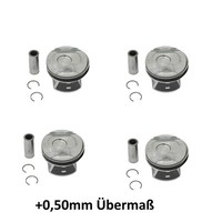 4X Kolben ÜBermaß +0,50 FüR Opel Astra Mokka 1.4 Turbo B14XFT Ø74,50Mm