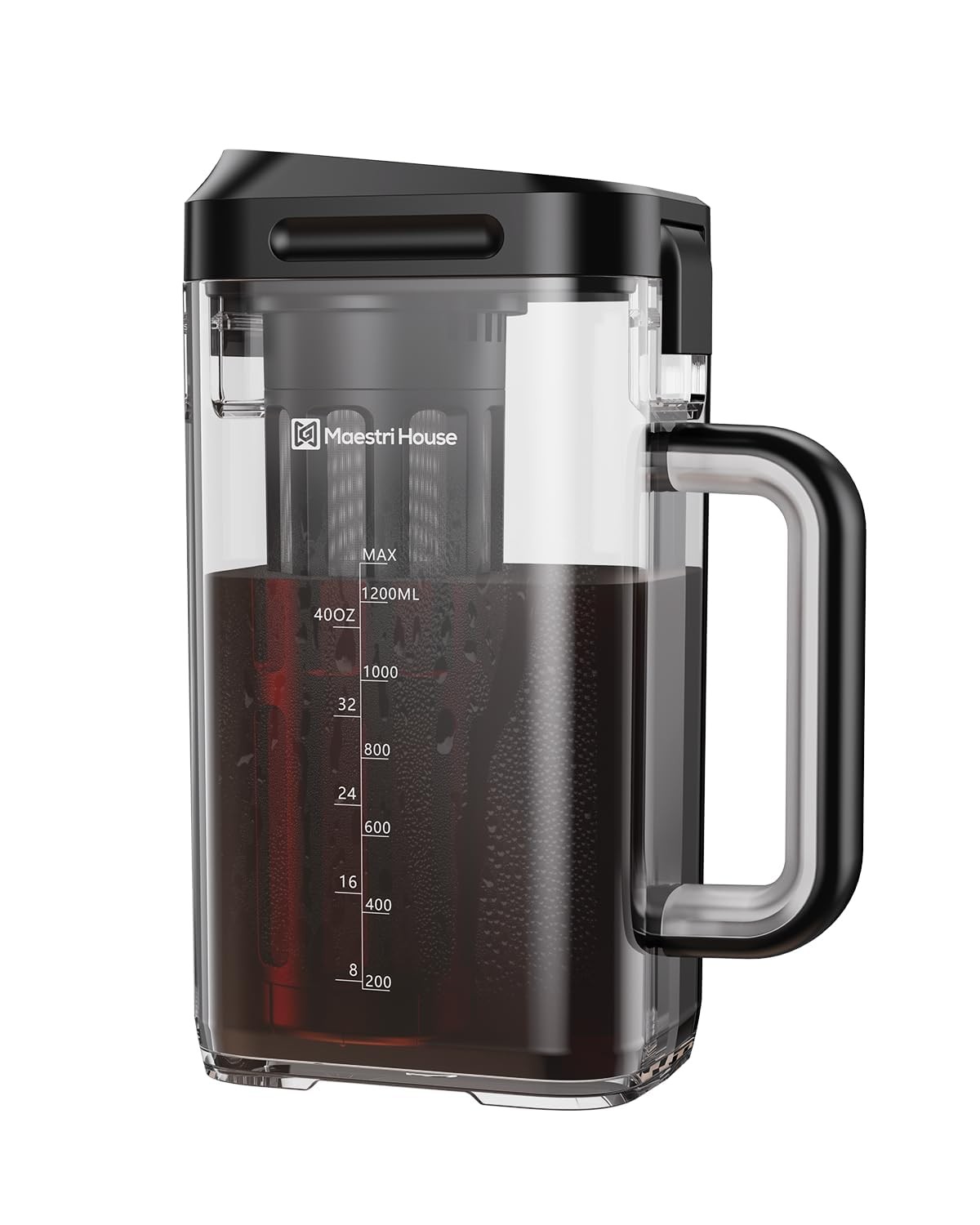 Cold Brew Kaffeemaschine, 1,2 l Eistee und Kaffeemaschine Brüher