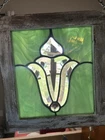 Tiffany Style Vintage Cathedral Glass Stained Glass Piece