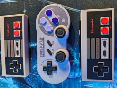 RARE 8BitDo SNES + Nintendo member exclusive NES Wireless bluetooth controllers