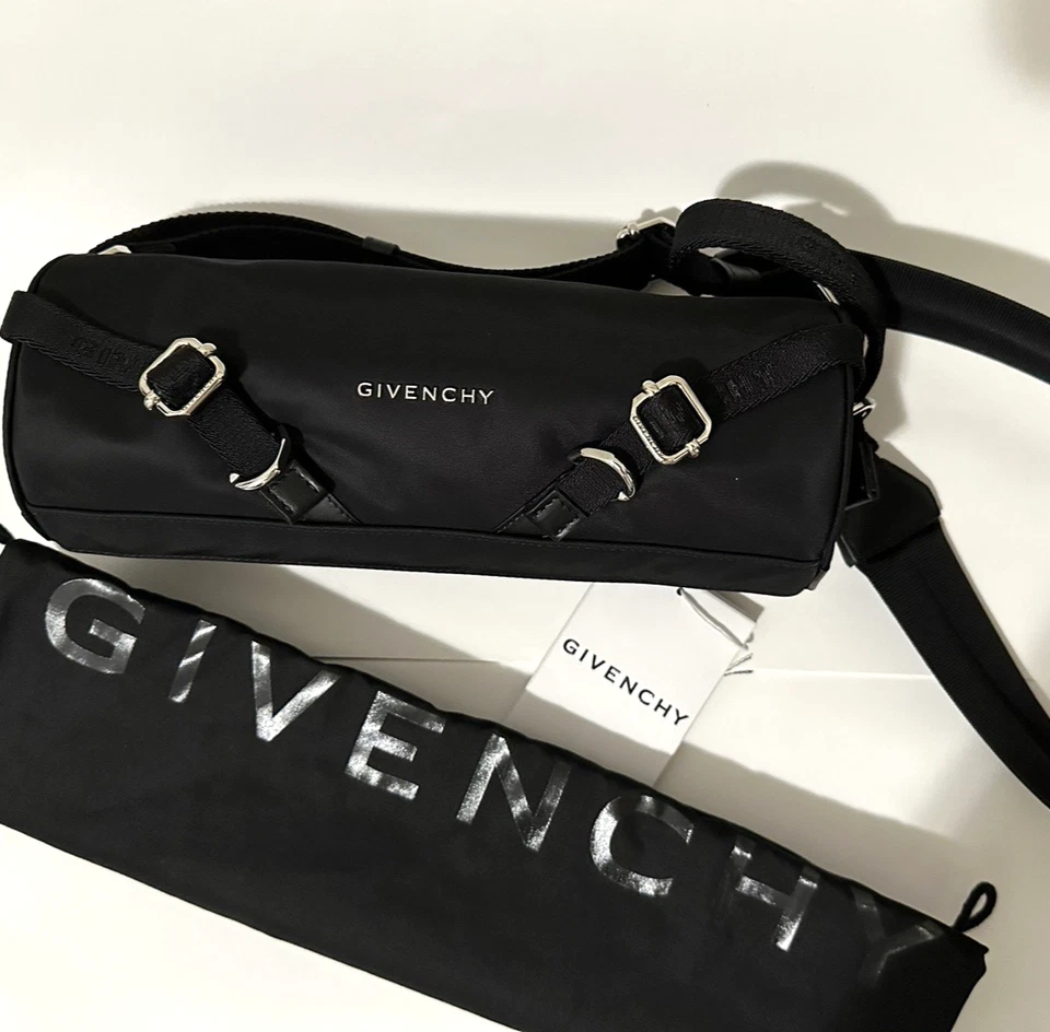 GIVENCHY Voyou Black Nylon Crossbody Bag $1100 MSRP - Image 4 of 4