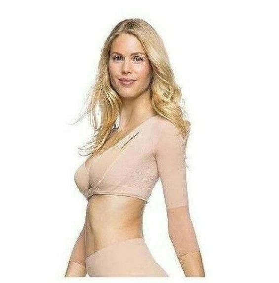 SPANX ARM Believable Toning Arm Shaper Buff Compression Sara Blakely Black  Nude