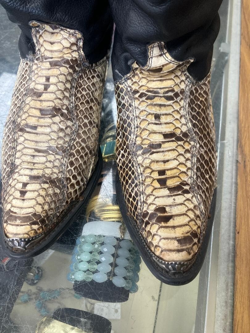 Great Western Boot Co Genuine Exotic Python Snake… - image 2
