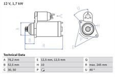 Bosch 0986020300 Starter Motor