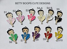 New Sale 2-4 pcs mixed Cute charms of Betty Boop in dress, 10 colors to choose.