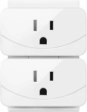 Enther WP110-W Smart Plug, Mini Wifi Smart Outlet (2 Pack), White NOB
