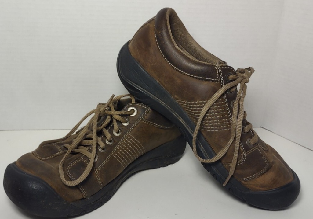 Scarpe basse da trekking Keen Presidio uomo taglia 9 euro 42 pelle marrone outdoor