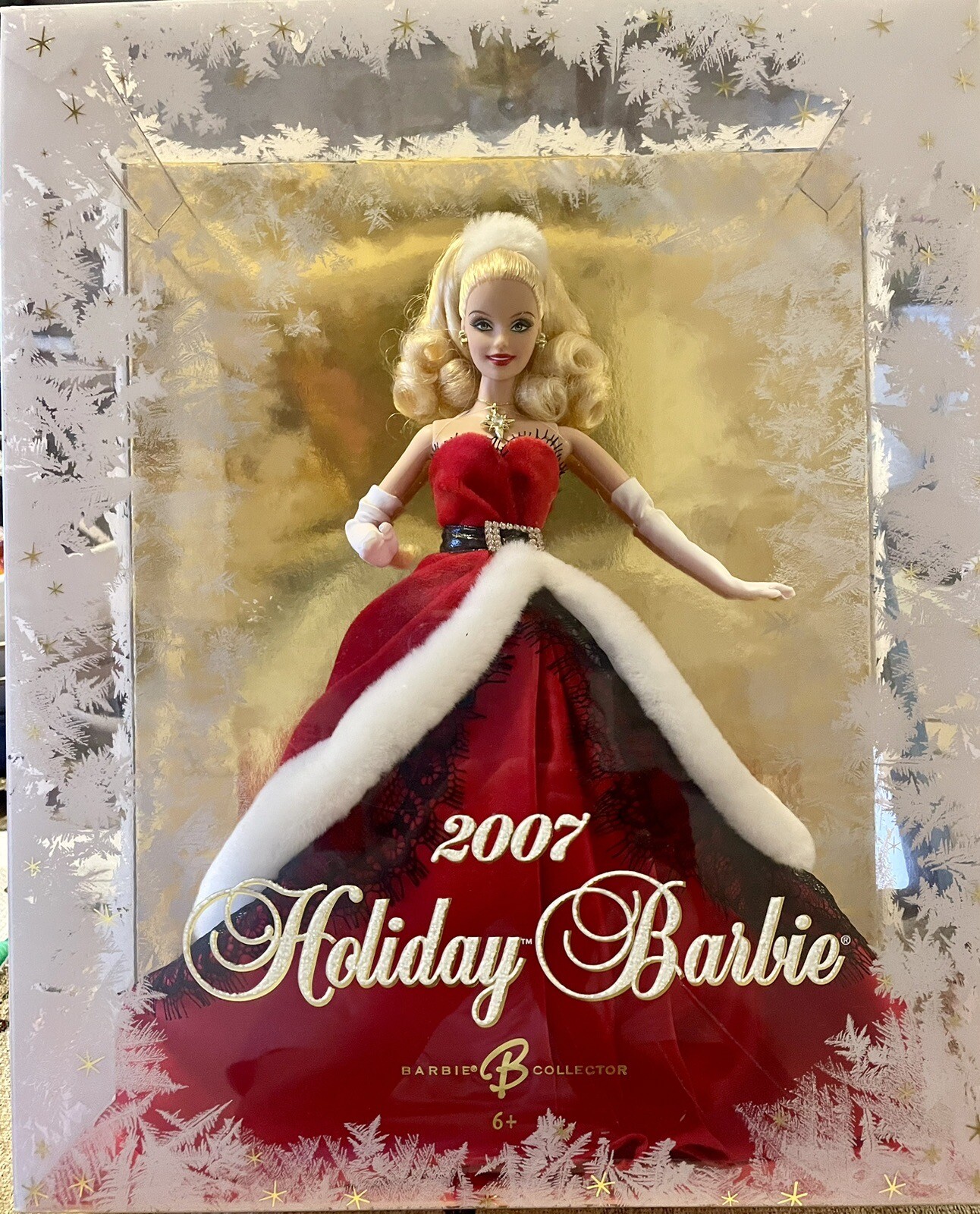 2007-holiday-barbie-doll-by-mattel-new-in-box-ebay