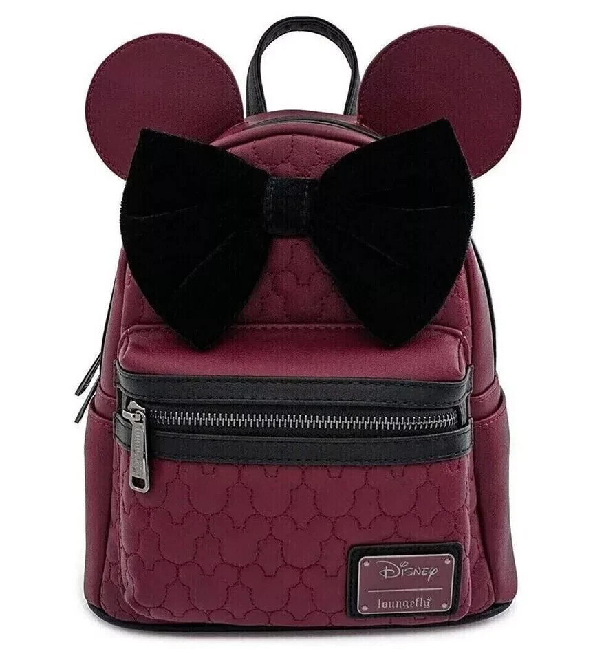 Disney Mini Backpack Limited Loungefly Minnie Mouse Quilted  display picture 2