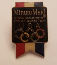 Minute Maid Official Sponsor of ??1992?? Olympic Team Collertor Pin