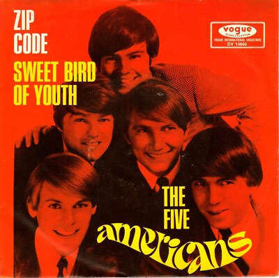 7'' Five Americans   Zip Code / Sweet Bird Of Youth / Germany 1967