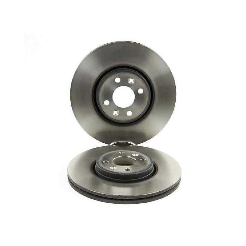 Disques de frein avant Renault Grand Scenic 2 ventilés, jeu de friction de remplacement 4 trous