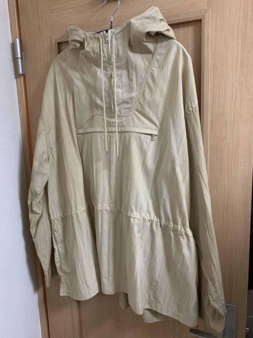 AURALEE Streak Dyed Half Zip Hoodie Beige 5 Used Condition AURALEE Streak Dyed Half Zip Hoodie Beige 5 Used Condition