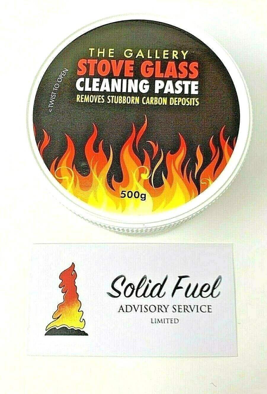 Stove Glass Cleaner Cleaning Paste Woodburner Fire USED BY CHIMNEY