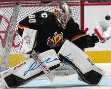 Dan Vladar Signed 8x10 Photo Calgary Flames Autographed COA B