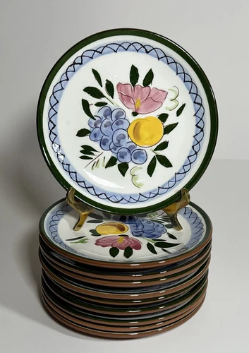 Vtg Stangl -  Fruit & Flowers - BREAD AND BUTTER PLATES 6 1/4" - Mint