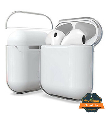 For Apple Airpods Hybrid Transparent Silicone Rubber Case