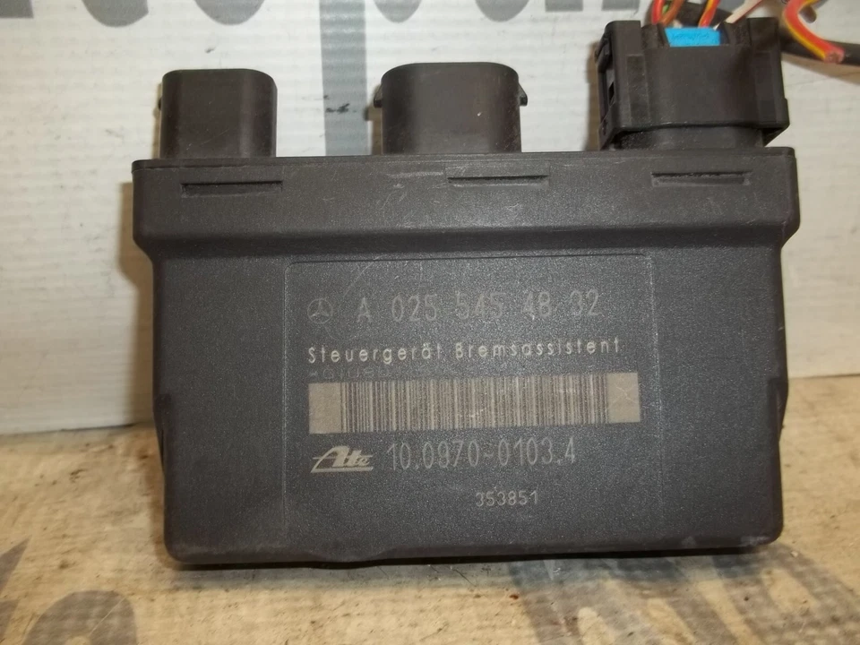 98-02 MERCEDES-BENZ R129 SL500 SL600 MÓDULO DE CONTROL DE ASISTENCIA DE FRENO A 025 545 48 32 Foto 2 de 4