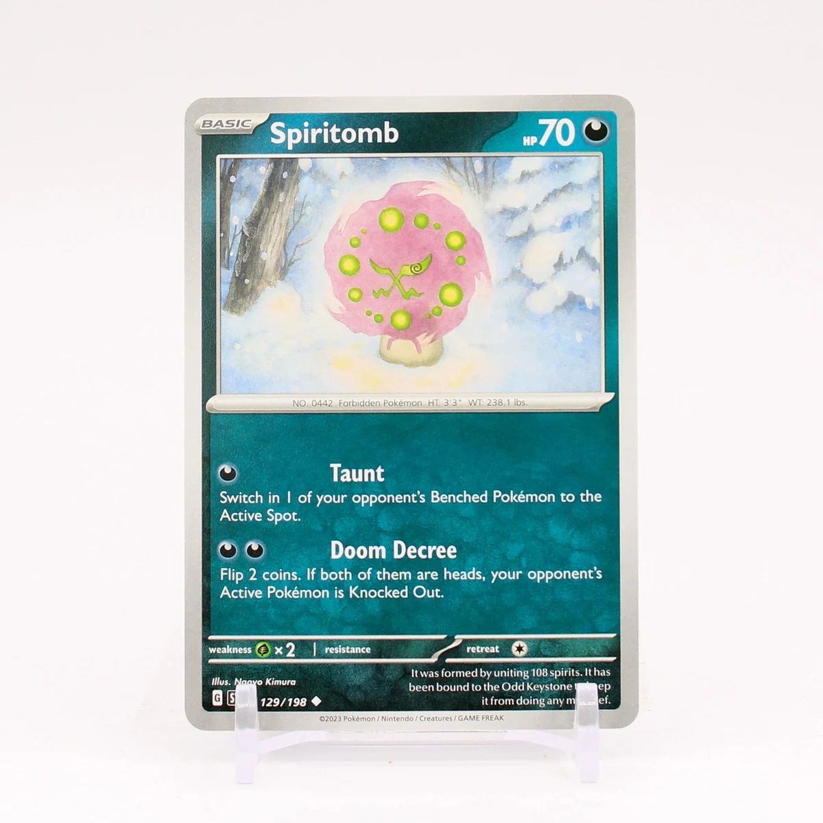 Spiritomb - 129/198 Scarlet & Violet Uncommon Pokemon - NM/MINT