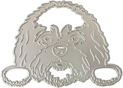 Cute Dog Die Cut for Card Making, Animal Metal Cutting Dies Congratulations D...