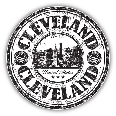 Cleveland City Ohio United States Grunge Travel Car Bumper Sticker Decal 5'' x 5''