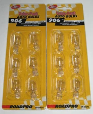 12 PACK 906 12 VOLT 12V LIGHT BULB LOT BACKUP REVERSE DOME MAP INSTRUMENT LIGHT