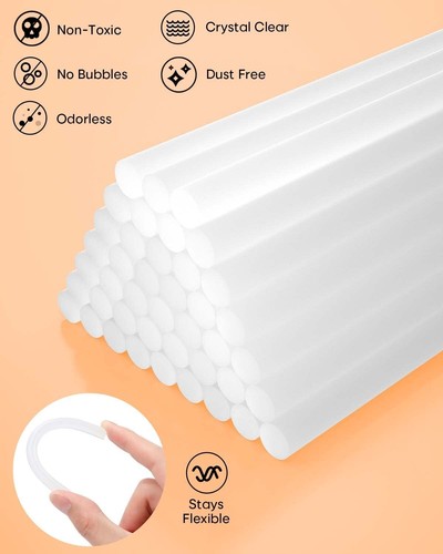SHALL Hot Melt Glue Gun Stick Mini Clear White DIY Art Craft Wholesale - Picture 30 of 35