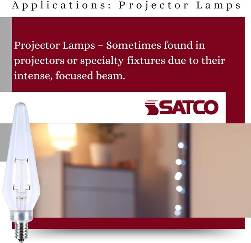Satco S12140 - 2W Prismatic HX11 LED Light bulbs - Clear  (2, 6 or 12 Pack) - Picture 7 of 13