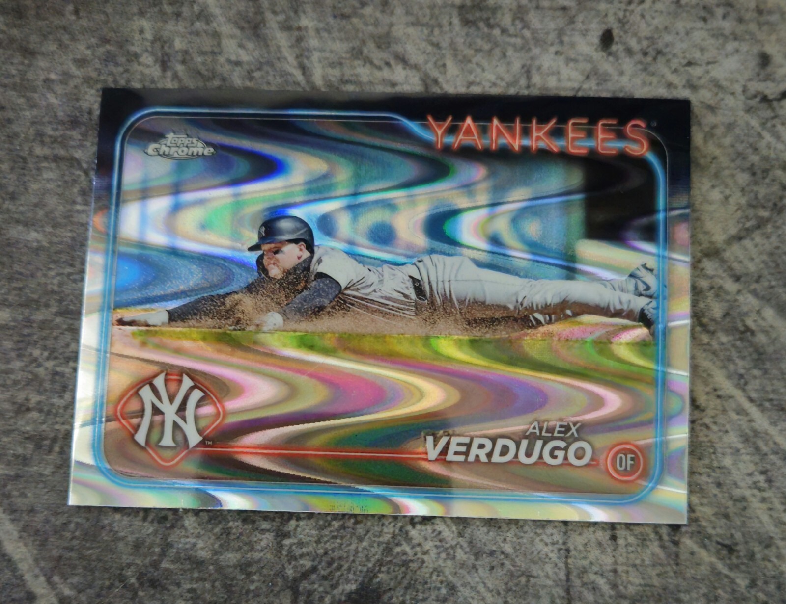 Alex Verdugo 2024 Topps Chrome RayWave Refractor #11 NY Yankees