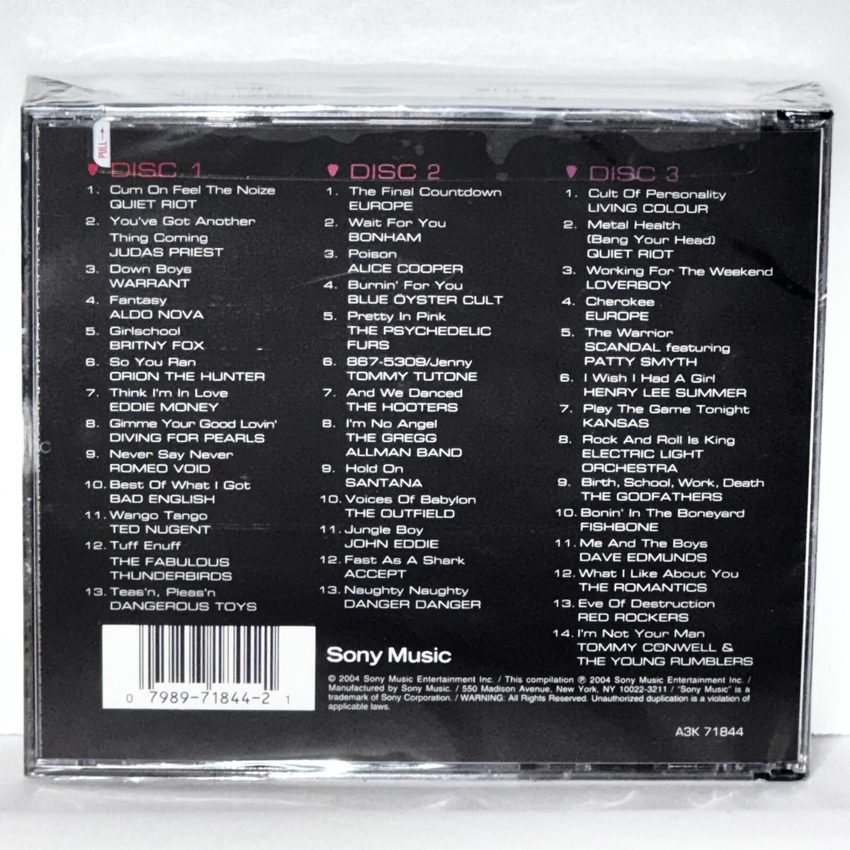 Factory Sealed (shrink wrapped) Rockin' 80's by Various Artists CD