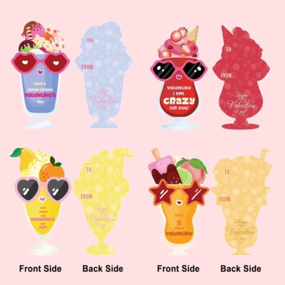 Qpout 32 Pack Valentines Day Cards For Kids,Funny Gift