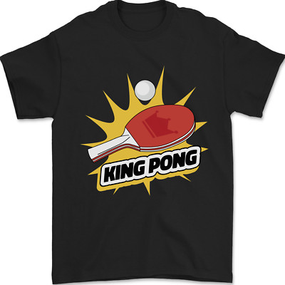 King Tischtennis Tischtennis lustig Herren T-Shirt 100 % Baumwolle