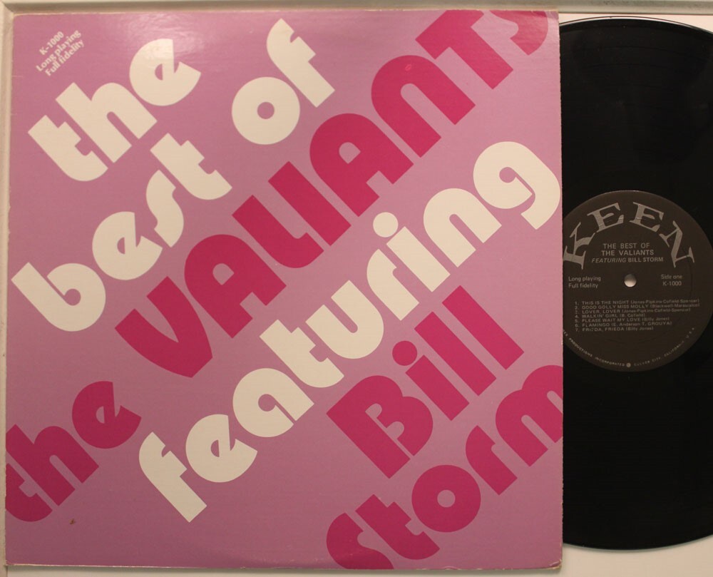 The Valiants Feat. Billy Storm Lp The Best Of The Valiants On Keen