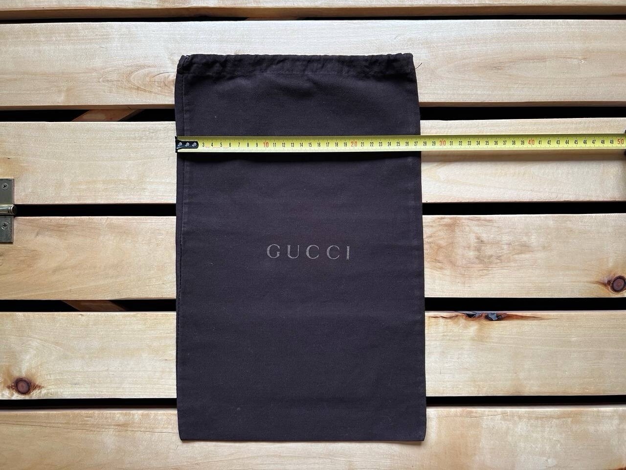 SAINT LAURENT Gucci Sacchetti antipolvere per scarpe marroni con logo Made in Italy