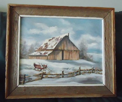 Stunning Winter Scene Nashville In Oil Painting On Canvas By