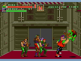 TMNT of Rage The Final Shell Shock for Sega Genesis - SOR 2