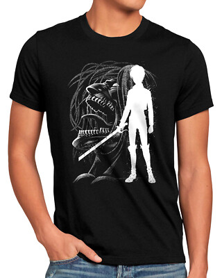 Inked Eren Herren T-Shirt attack japan manga on titan aot