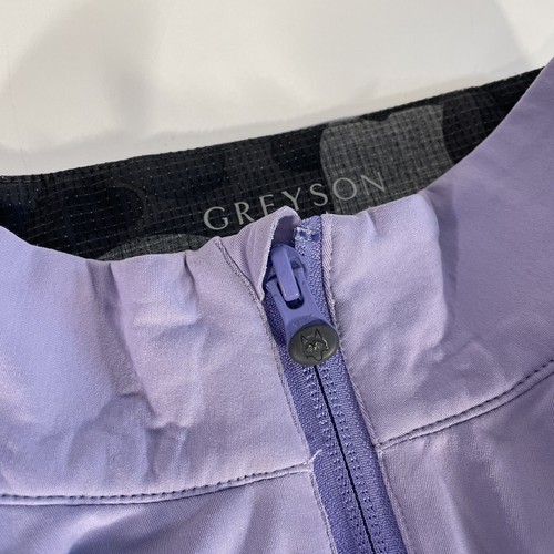 Greyson Men's Large Tate 1/4 Zip Golf Pullover Lilac Purple Carolina Golf Club - Picture 9 of 9