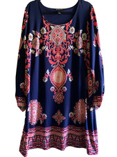 I.N.C. Multi color shift paisley 1X.    Check pics final sale 