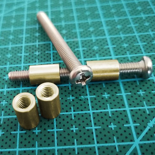 USA 10/20Pcs 8mm 5/16" Brass screw for LOVELESS BOLTS KNIFE MAKING HANDLE SCALES - Picture 5 of 8