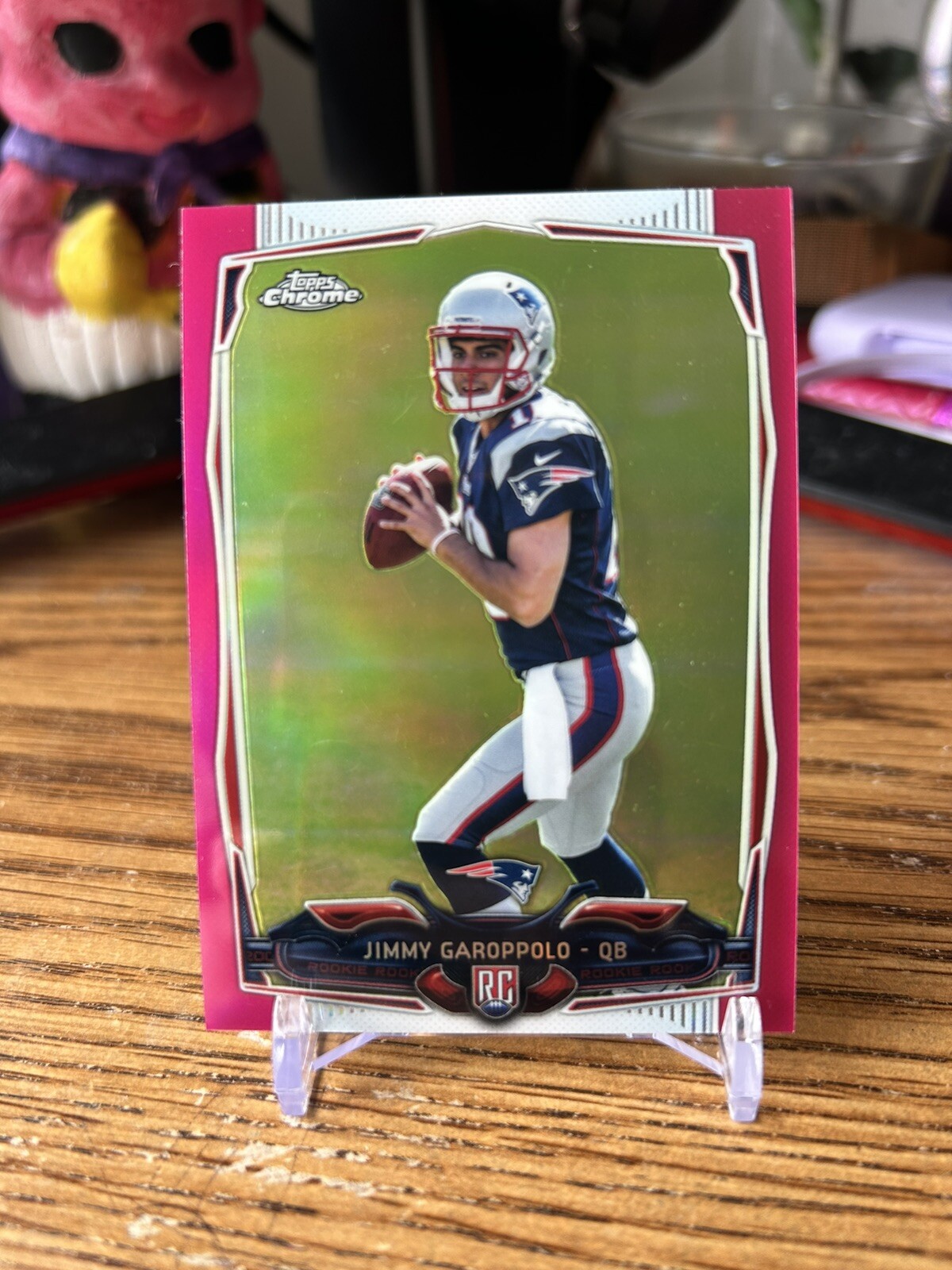 2014 Topps Chrome Pink Refractor RC Jimmy Garoppolo 161/399